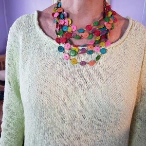 Multi-colored necklace.